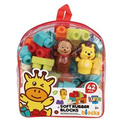 Soft Blocks Luna Toys in Bag 42Pcs 23,5x8,5x26,5cm.