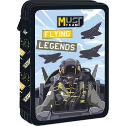 DOUBLE DECKER PENCIL CASE FILLED MUST TEAM 15X5X21 FLYING LEGENDS