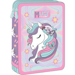 Σχολική Κασετίνα Διπλή Γεμάτη Must Team Lovely Unicorn