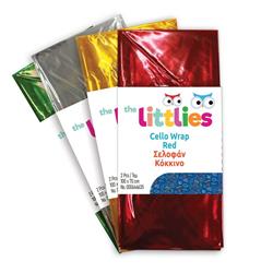 CELLOPHANE 70Χ100cm 25mu RED 2PCS THE LITTLIES