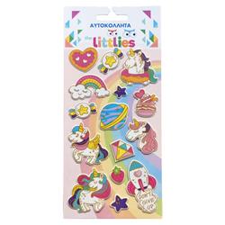 STICKERS 10X22CM UNICORN THE LITTLIES