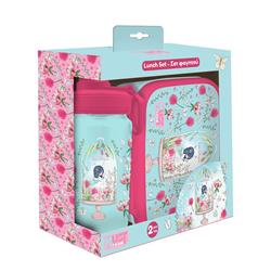 LUNCH BOX PP 800ML & WATER CANTEEN ALUMINIUM 500ML SET MUST TEAM LOVE WHISPERS