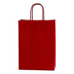 KRAFT PAPER BAG 26*33*12cm RED #22 25PCS