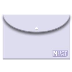 FOLDER WITH BUTTON A4 MUST PASTEL PURPLE