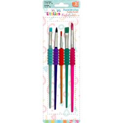 PASTEL PLASTIC BRUSHES 5PCS THE LITTLIES