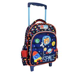 School Trolley Backpack Kindergarten Must Team Space Bear 2 Cases