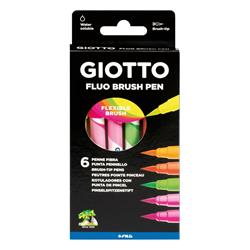 GIOTTO TURBO SOFT BRUSH FLUO 6PCS