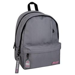 Backpack Must Team Monochrome rPET Gray 2 Main Cases