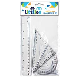 RULER SET 4PCS 20cm  THE LITTLIES