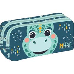 PENCIL CASE MUST TEAM ENERGY 21Χ6Χ9 2ZIPPERS LITTLE DRAGON