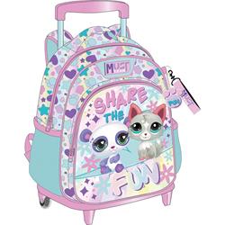 TROLLEY BAG 27X10X31CM 2CASES LITTLEST PET SHOP