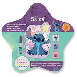 STATIONERY SET 7PCS WITH CRYSTAL STICKERS LILO & STITCH