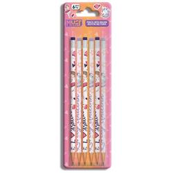 PENCIL WITH RUBBER MUST TEAM GIRL BLISTER 6PCS