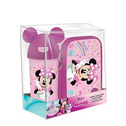 ΦΑΓΗΤΟΔΟΧΕΙΟ PP 800ML & ΠΑΓΟΥΡΙ PP 500ML ΣΕΤ MINNIE