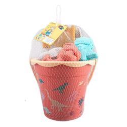 BEACH BUCKET SET 7PCS 18,5X18,5X32CM 2COL  LUNA