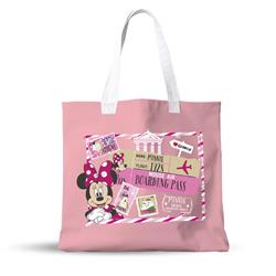 SHOPPING BAG 39X32X11CM & COSMETIC BAG SET HELLO GREECE ΜΙΝΝΙΕ