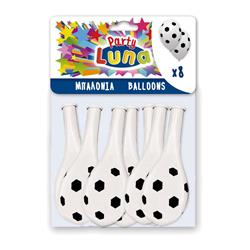 BALLONS 8PCS 36X29CM FOOTBALL