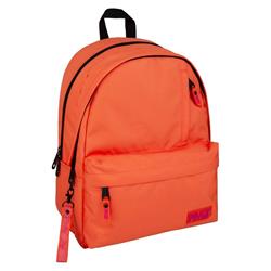 BACKPACK MUST TEAM MONOCHROME CLASSIC 32Χ19Χ42 DOUBLE POCKET ORANGE WITH PINK