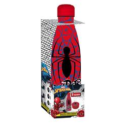 SNACK BOX PP 130ML & WATER CANTEEN STAINLESS STEEL 500ML SET SPIDERMAN