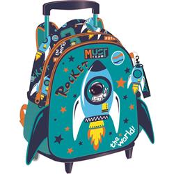 ΤΣΑΝΤΑ ΤΡΟΛΛΕΥ MUST TEAM ΝΗΠΙΟΥ 27Χ10Χ31ΕΚ 2ΘΗΚΕΣ ROCKET THE WORLD