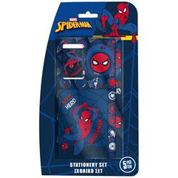 STATIONERY SET 5PCS   SPIDERMAN PROTECTOR OF NEW YORK