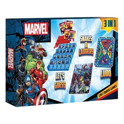 TABLE BOARD GAME 3 IN 1 TRAVEL GAMES MARVEL