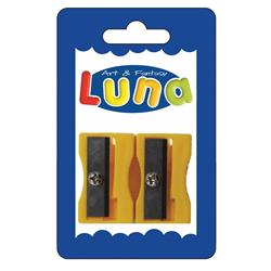 BLISTER PLASTIC SHARPENERS 2PCS LUNA