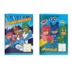 STICHED NOTEBOOK 17X25  PJ MASKS 40SH 2DESIGNS.