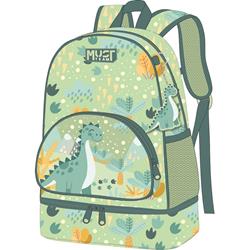 BACKPACK MUST TEAM 25X14X36CM WITH ISOTHERMAL LUNCH CASE SCANDINAVIAN DINO