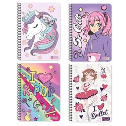 ΤΕΤΡΑΔΙΟ ΣΠΙΡΑΛ 17Χ25 4Θ 120Φ MUST TEAM RAINBOW