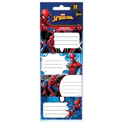 STICKER LABELS SPIDERMAN 20PCS 5SHEETS