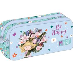 PENCIL CASE MUST ΤΕΑΜ ENERGY 21Χ6Χ9 2ZIPPERS BE HAPPY