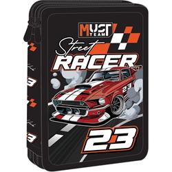 Σχολική Κασετίνα Διπλή Γεμάτη Must Team Street Racer