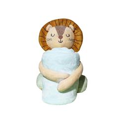 PLUSH TOY LION WITH BLANKET 100X70CM LUNA