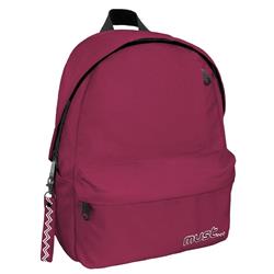 Backpack Must Monochrome rPET Bordeaux 1 Main Case