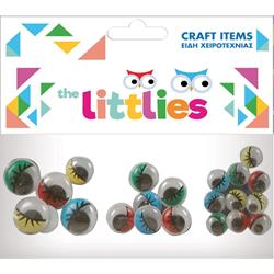 WIGGLE EYES 4x20mm-8x16mm-10x12mm 22PCS THE LITTLIES