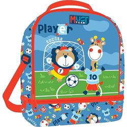 LUNCH BAG MUST TEAM YUMMY 22Χ16Χ28 ISOTHERMAL SOCCER PLAYER ANIMALS