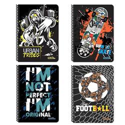 Τετράδιο Σπιράλ Α4 Must Tribes 3 Θέματα 90 Φύλλα 4 Σxέδια