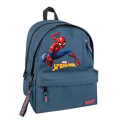 Σχολική Τσάντα Πλάτης Δημοτικού Spider-Man Must Team Μπλε με Φούξια 2 Κεντρικές Θήκες