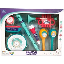 MUSIC INSTRUMENTS SET 8PCS 40X7,8X30,8CM LUNA