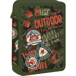Σχολική Κασετίνα Διπλή Γεμάτη Must Team Outdoor Adventure