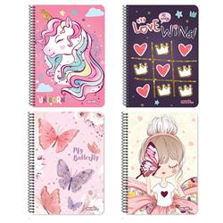 SPIRAL NOTEBOOK A4 4S 120SH MUST GIRL 1