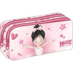 PENCIL CASE MUST TEAM ENERGY 21X6X9CM 2ZIPPERS BALLERINA