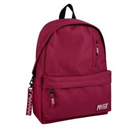 Backpack Must Team Monochrome Classic Burgundy with Gray 1 Main Case