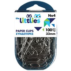 PAPER CLIPS 33mm 100PCS BLISTER THE LITTLIES