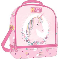 LUNCH BAG MUST TEAM 22X16X28CM ISOTHERMAL PINK UNICORN