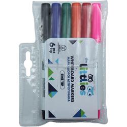 ΜΑΡΚΑΔΟΡΟΙ ΑΣΠΡΟΠΙΝΑΚΑ ΛΕΠΤΟΙ 6ΧΡΩΜ THE LITTLIES