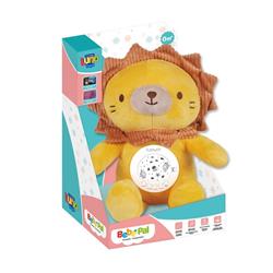 PLUSH LION WITH PROJECTOR LIGHT & SOUND 24X22X27CM LUNA