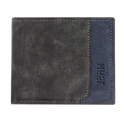 WALLET ΜΑΝ MUST TEAM 12X9.7X2 BLACK