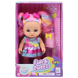 Doll with drinking glass 25.4 cm Luna Toys